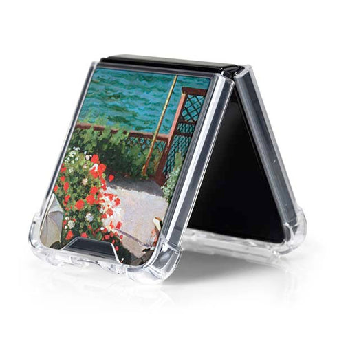 Monet - The Terrace at Sainte-Adresse by Monet Galaxy Z Flip5 5G Clear Case
