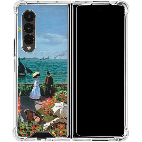 Claude Monet The Terrace at Sainte-Adresse Galaxy Z Fold4 5G Clear Case