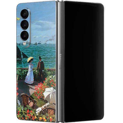 Claude Monet The Terrace at Sainte-Adresse Galaxy Z Fold4 5G Skin