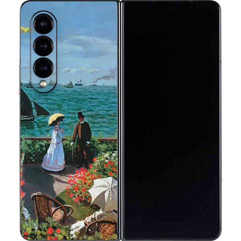 Claude Monet The Terrace at Sainte-Adresse Galaxy Z Fold4 5G Skin