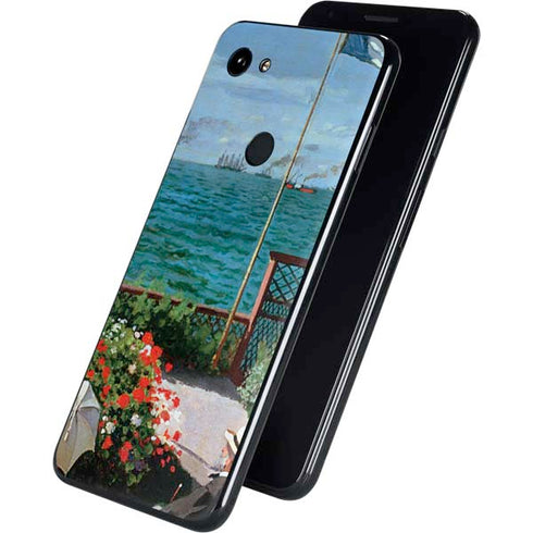 Claude Monet The Terrace at Sainte-Adresse Google Pixel 3a Skin
