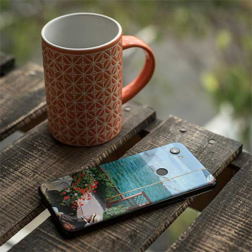 Claude Monet The Terrace at Sainte-Adresse Google Pixel 3a Skin