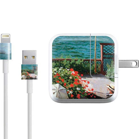 Claude Monet The Terrace at Sainte-Adresse iPad Charger (10W USB) Skin