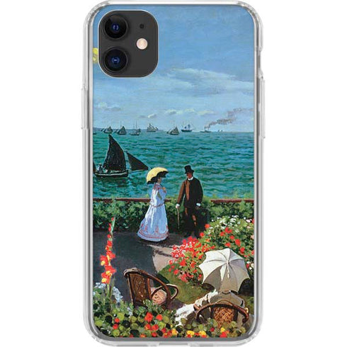 Monet - The Terrace at Sainte-Adresse by Monet iPhone 11 Clear Case