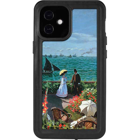 Claude Monet The Terrace at Sainte-Adresse iPhone 12 Mini Waterproof Case