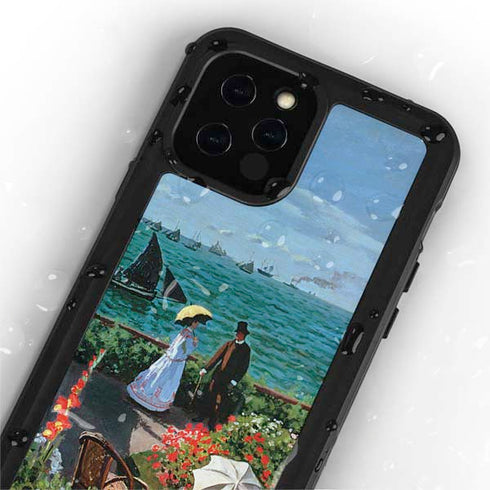 Claude Monet The Terrace at Sainte-Adresse iPhone 12 Pro Waterproof Case