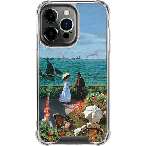 Monet - The Terrace at Sainte-Adresse by Monet iPhone 15 Pro Clear Case