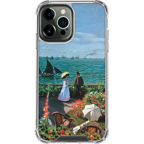 Claude Monet The Terrace at Sainte-Adresse iPhone 14 Pro Max Clear Case