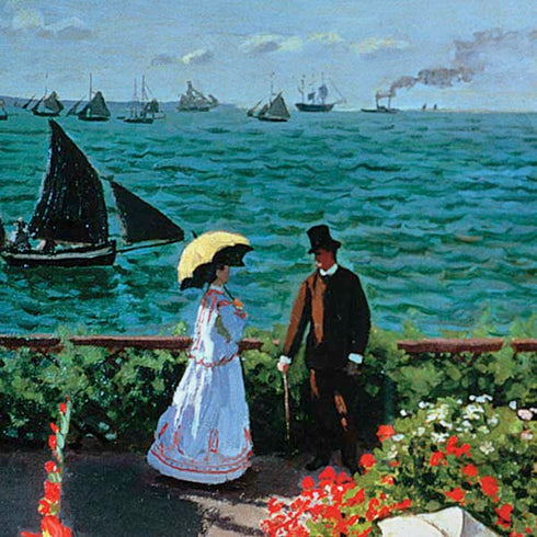 Claude Monet The Terrace at Sainte-Adresse iPhone XS Pro Case