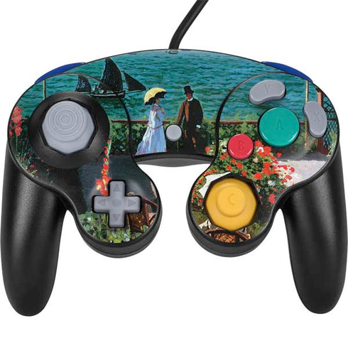 Claude Monet The Terrace at Sainte-Adresse Nintendo GameCube Controller Skin