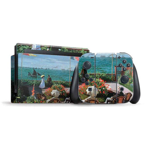 Claude Monet The Terrace at Sainte-Adresse Nintendo Switch Bundle Skin