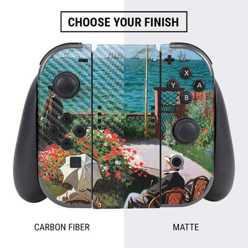 Claude Monet The Terrace at Sainte-Adresse Nintendo Switch Bundle Skin