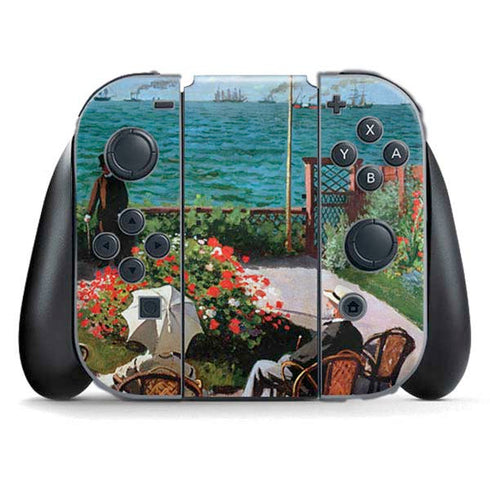 Monet - The Terrace at Sainte-Adresse by Monet Nintendo Switch (2017-2021) Joy-Con Controller Skin