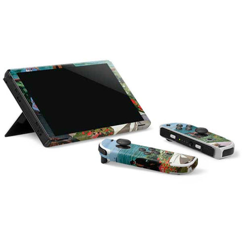 Claude Monet The Terrace at Sainte-Adresse Nintendo Switch OLED (2021) Skin