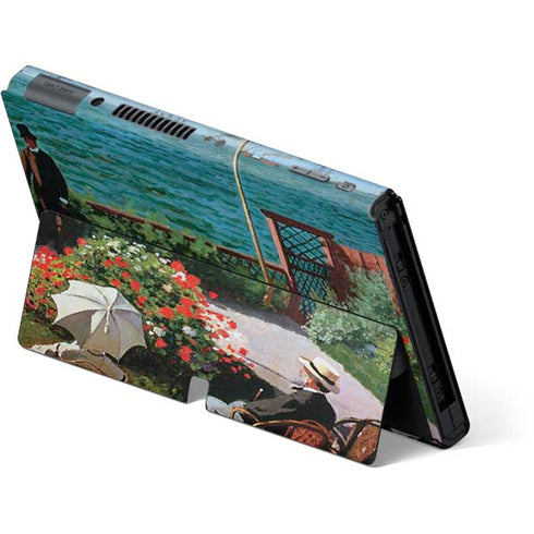 Claude Monet The Terrace at Sainte-Adresse Nintendo Switch OLED (2021) Skin