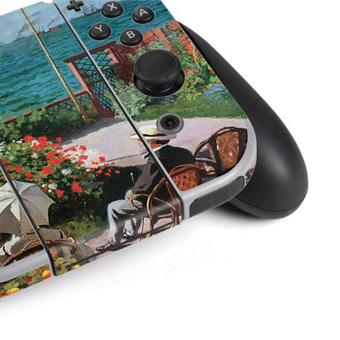 Claude Monet The Terrace at Sainte-Adresse Nintendo Switch OLED (2021) Skin