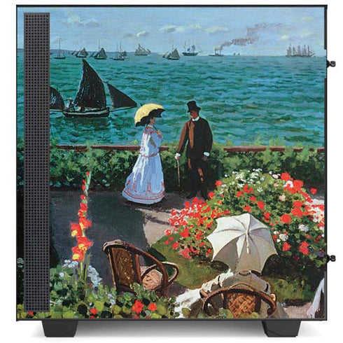 Claude Monet The Terrace at Sainte-Adresse NZXT H510 Compact ATX Mid-Tower Case Skin