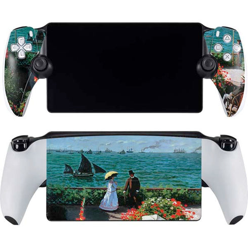 Monet - The Terrace at Sainte-Adresse by Monet PlayStation Portal Remote Player Skin