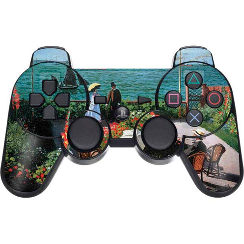 Claude Monet The Terrace at Sainte-Adresse PS3 Dual Shock wireless controller Skin