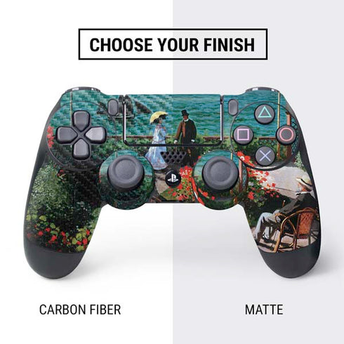 Claude Monet The Terrace at Sainte-Adresse PS4 Controller Skin