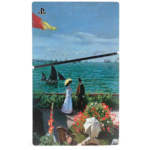 Monet - The Terrace at Sainte-Adresse by Monet PS5 Slim Disk Console Skin