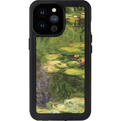 Claude Monet Waterlilies iPhone 14 Pro Max Waterproof Case