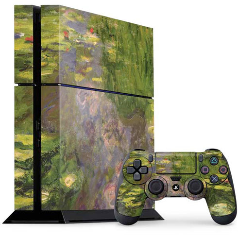 Claude Monet Waterlilies PS4 Console and Controller Bundle Skin