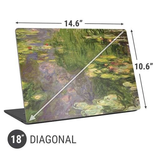 Claude Monet Waterlilies Universal Laptop 18in (14.6 x 10.6in) Skin