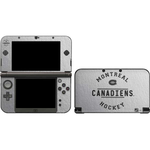NHL Montreal Canadiens Black Text 3DS XL 2015 Skin