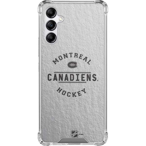 NHL Montreal Canadiens Black Text Galaxy A14 5G Clear Case