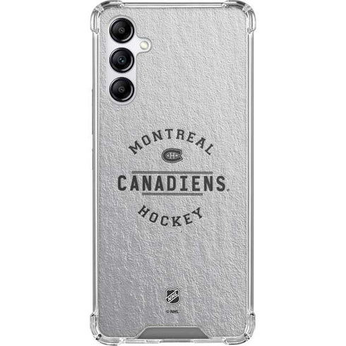 NHL Montreal Canadiens Black Text Galaxy A15 5G Clear Case