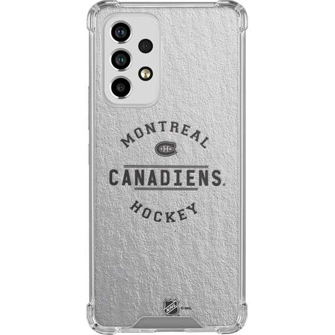 NHL Montreal Canadiens Black Text Galaxy A53 5G Clear Case