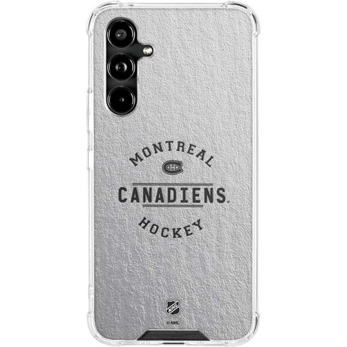 NHL Montreal Canadiens Black Text Galaxy A54 5G Clear Case