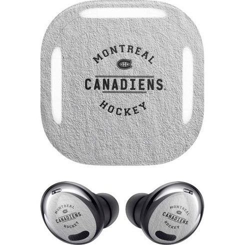 NHL Montreal Canadiens Black Text Galaxy Buds Pro Skin