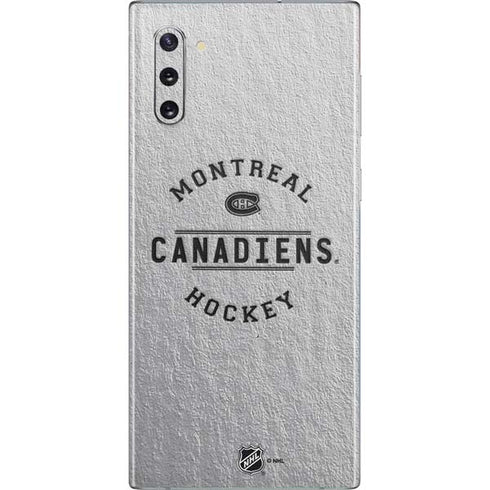 NHL Montreal Canadiens Black Text Galaxy Note 10 Skin
