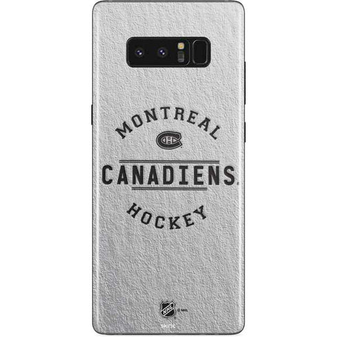 NHL Montreal Canadiens Black Text Galaxy Note 8 Skin