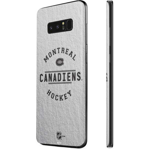 NHL Montreal Canadiens Black Text Galaxy Note 8 Skin