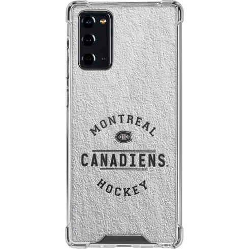 NHL Montreal Canadiens Black Text Galaxy Note20 5G Clear Case