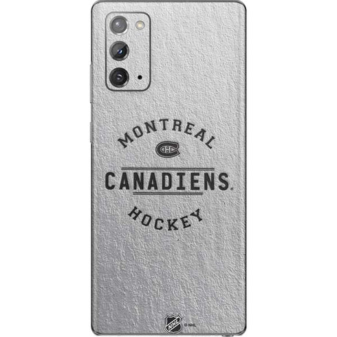 NHL Montreal Canadiens Black Text Galaxy Note20 5G Skin
