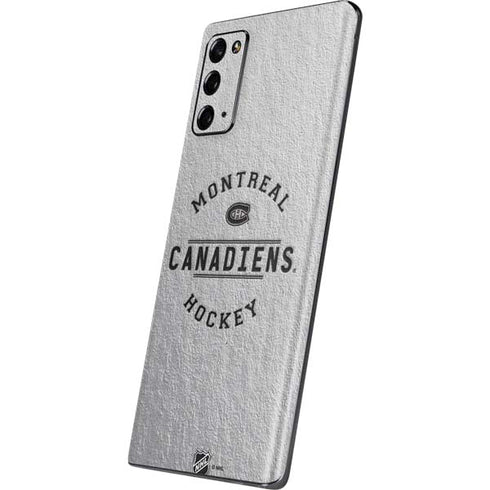NHL Montreal Canadiens Black Text Galaxy Note20 5G Skin