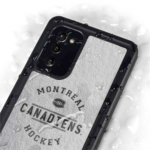 NHL Montreal Canadiens Black Text Galaxy Note20 5G Waterproof Case