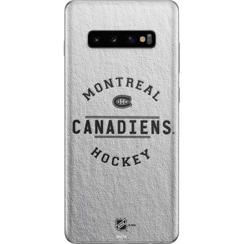 NHL Montreal Canadiens Black Text Galaxy S10 Plus Skin