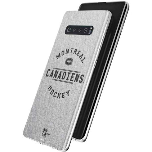 NHL Montreal Canadiens Black Text Galaxy S10 Plus Skin