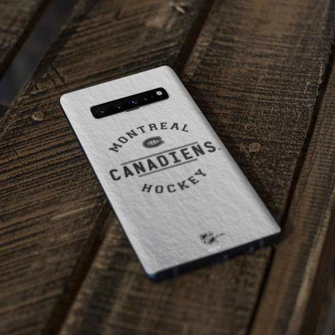 NHL Montreal Canadiens Black Text Galaxy S10 Plus Skin