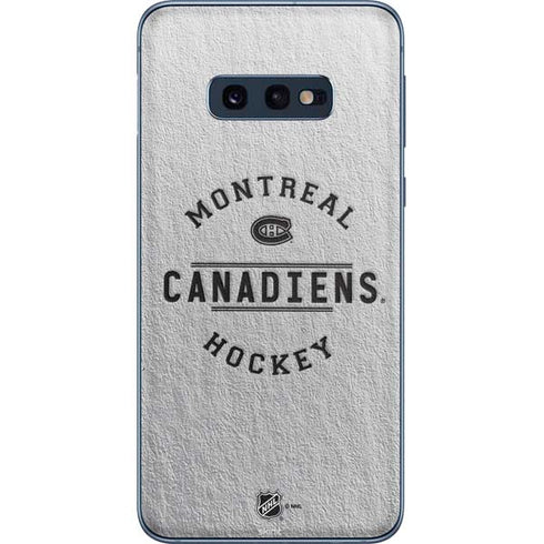 NHL Montreal Canadiens Black Text Galaxy S10e Skin