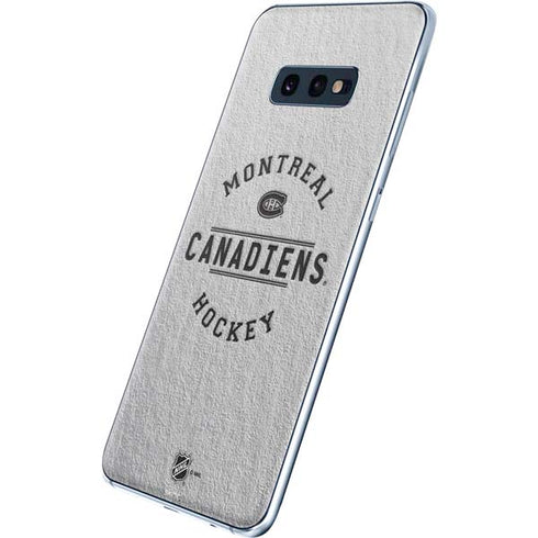 NHL Montreal Canadiens Black Text Galaxy S10e Skin