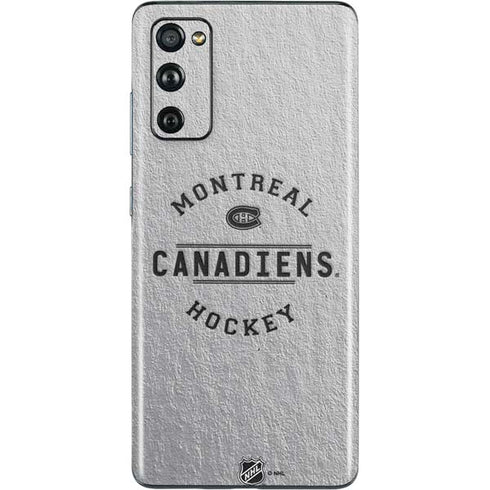 NHL Montreal Canadiens Black Text Galaxy S20 Fan Edition Skin