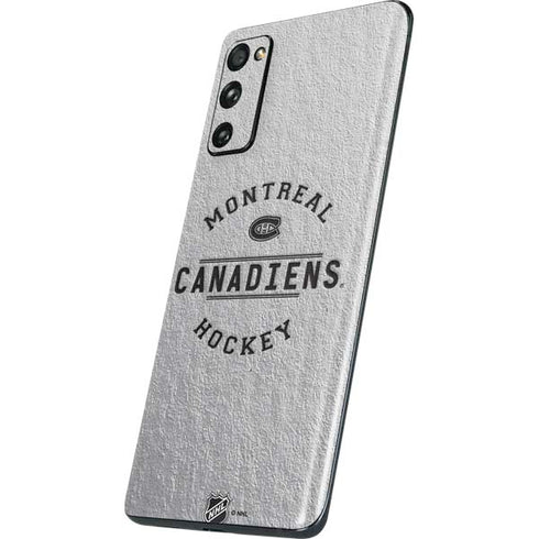 NHL Montreal Canadiens Black Text Galaxy S20 Fan Edition Skin