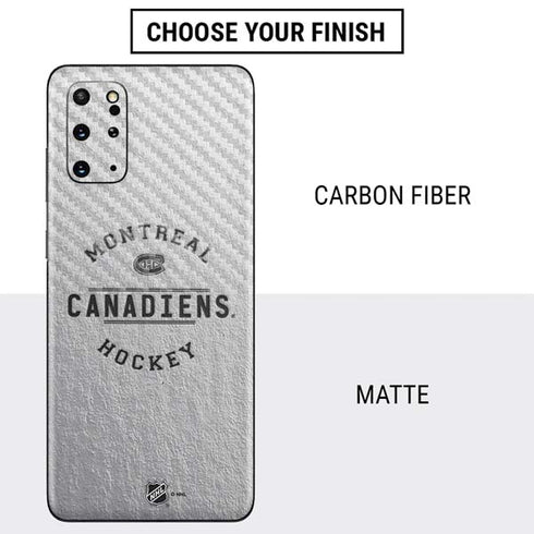 NHL Montreal Canadiens Black Text Galaxy S20 Plus Skin
