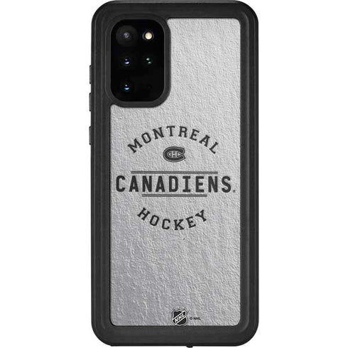 NHL Montreal Canadiens Black Text Galaxy S20 Plus Waterproof Case